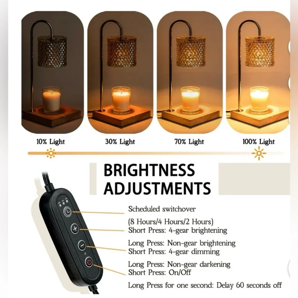 Moderne Elegant Luxe Candle Warmer Lamp. New with tags in box.